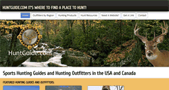 Desktop Screenshot of huntguide.com